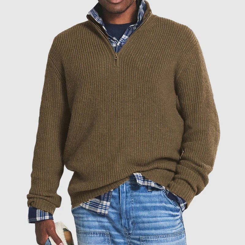 Der stilvolle Zip-Pullover für Herren