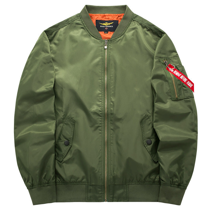 Herren Nylon-Bomberjacke im Pilotenstil mit wattierter Thermofütterung und Ärmeltasche Shop Nory