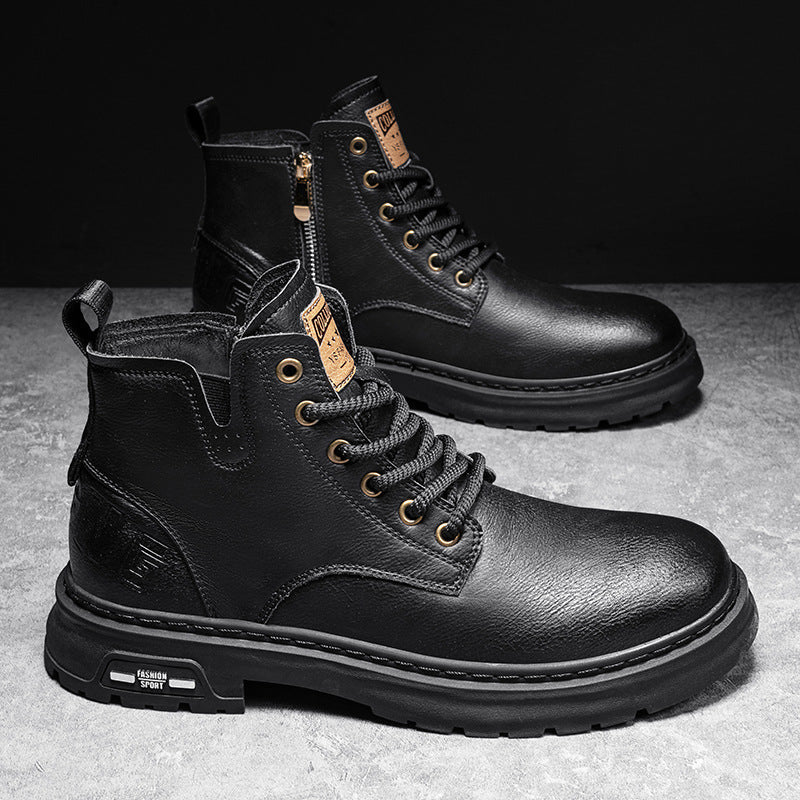 Herren robuste Lederstiefel