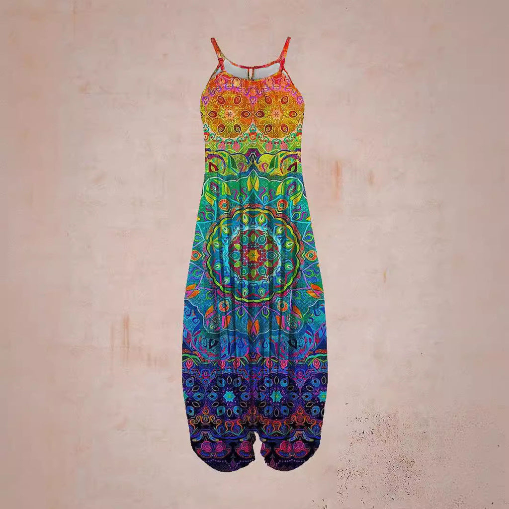 Damen Jumpsuit mit astrologischem Print Shopnory