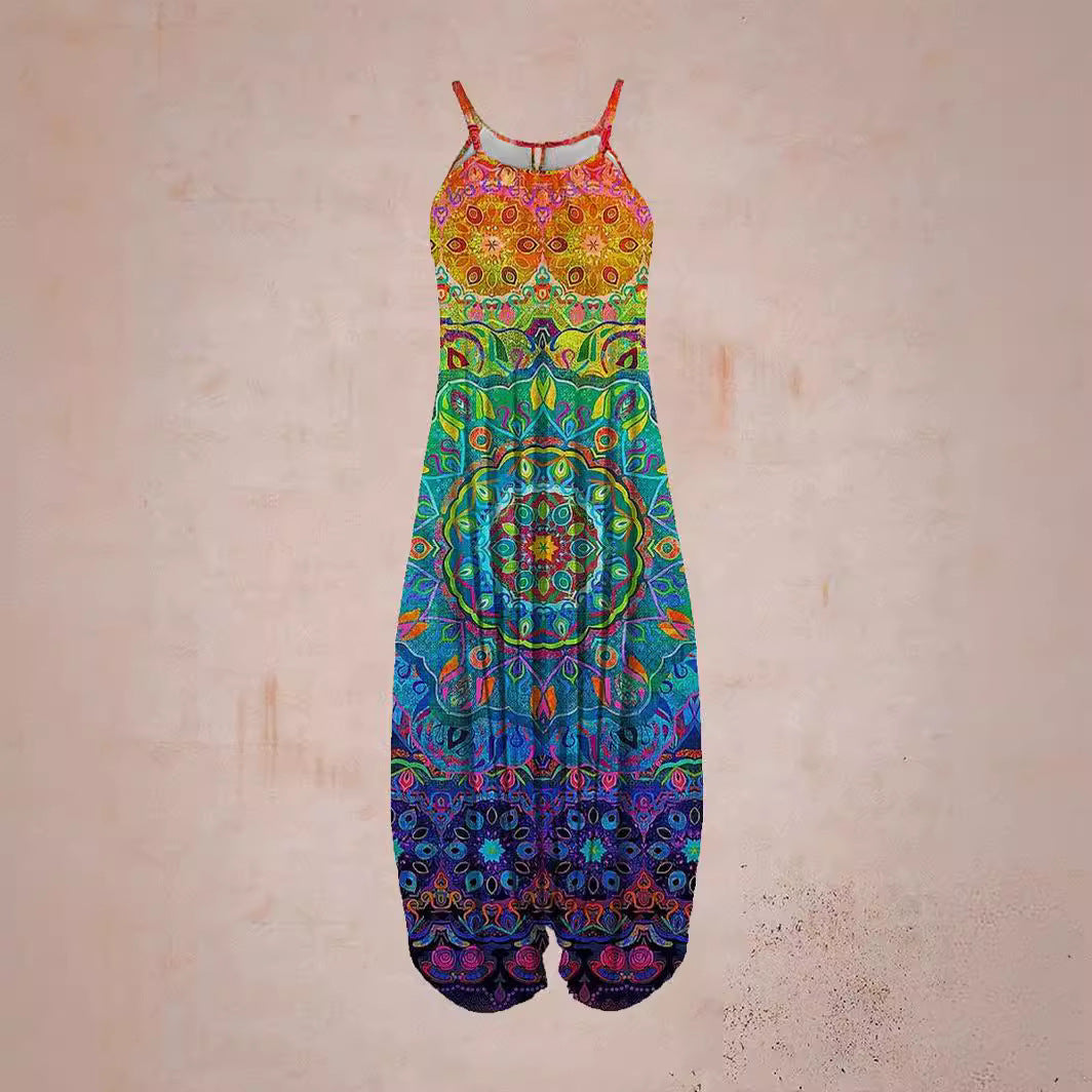 Damen Jumpsuit mit astrologischem Print Shopnory