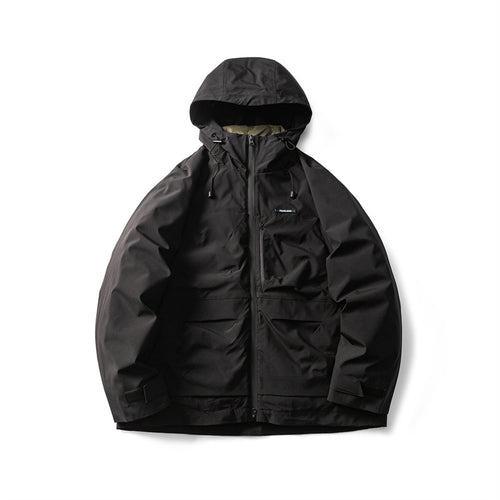 Herren Funktionelle Outdoor-Softshelljacke mit Kapuze und Mehrfachtaschen Shop Nory