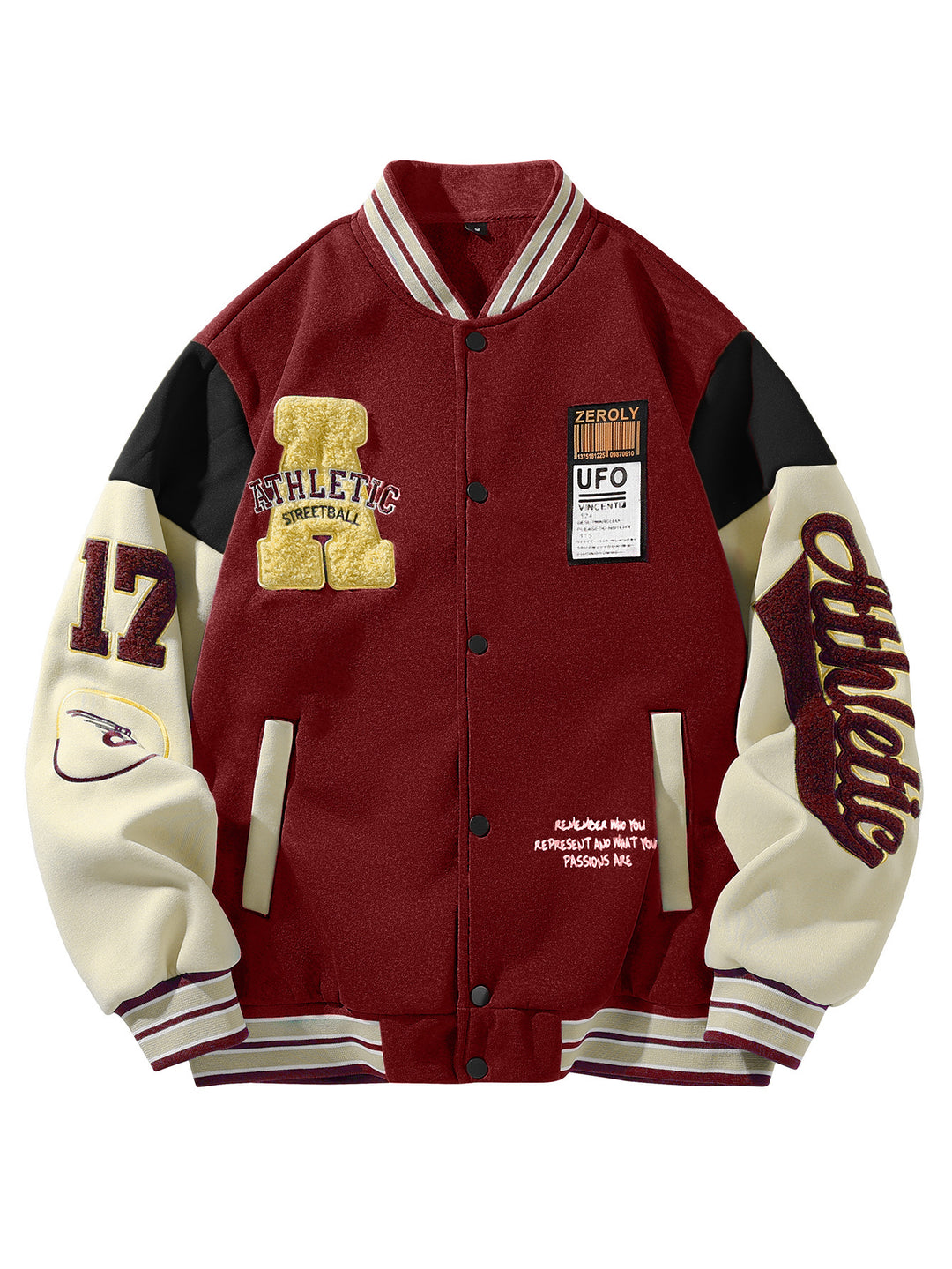 Herren Elegante College-Jacke Shop Nory