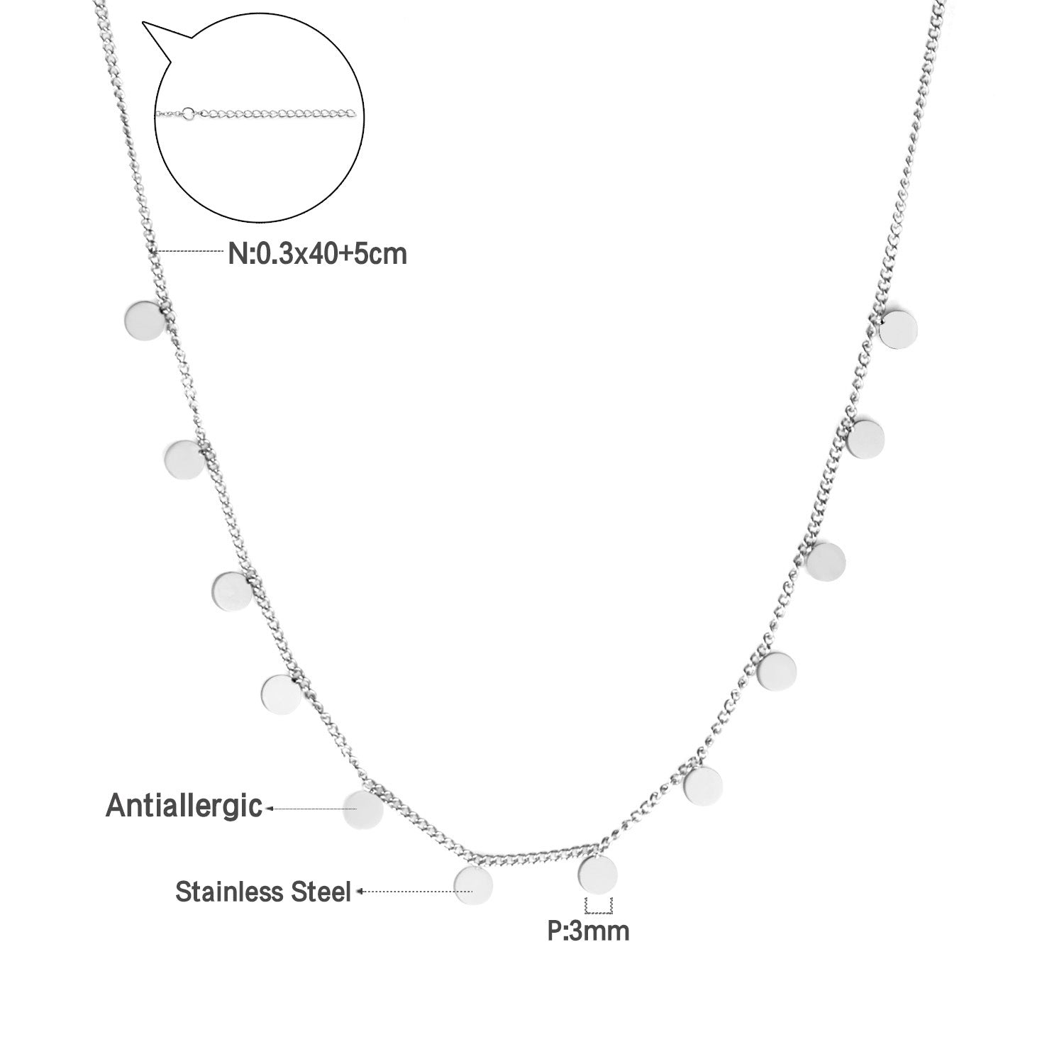Damen elegante Goldplattierte Halskette mit geometrischen Anhängern Shop Nory