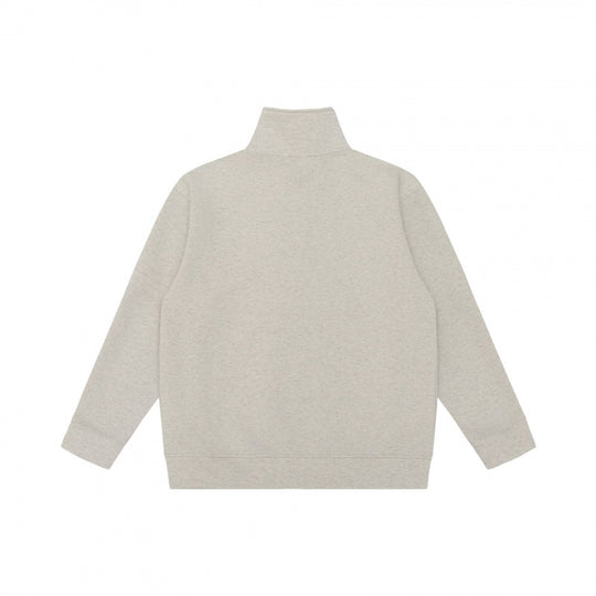 Unisex Oversize-Sweatshirt mit halbem Reißverschluss, Stehkragen und Kängurutasche Shop Nory