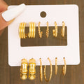 Damen Ohrringe Set mit vielseitigen goldenen Designs Shop Nory