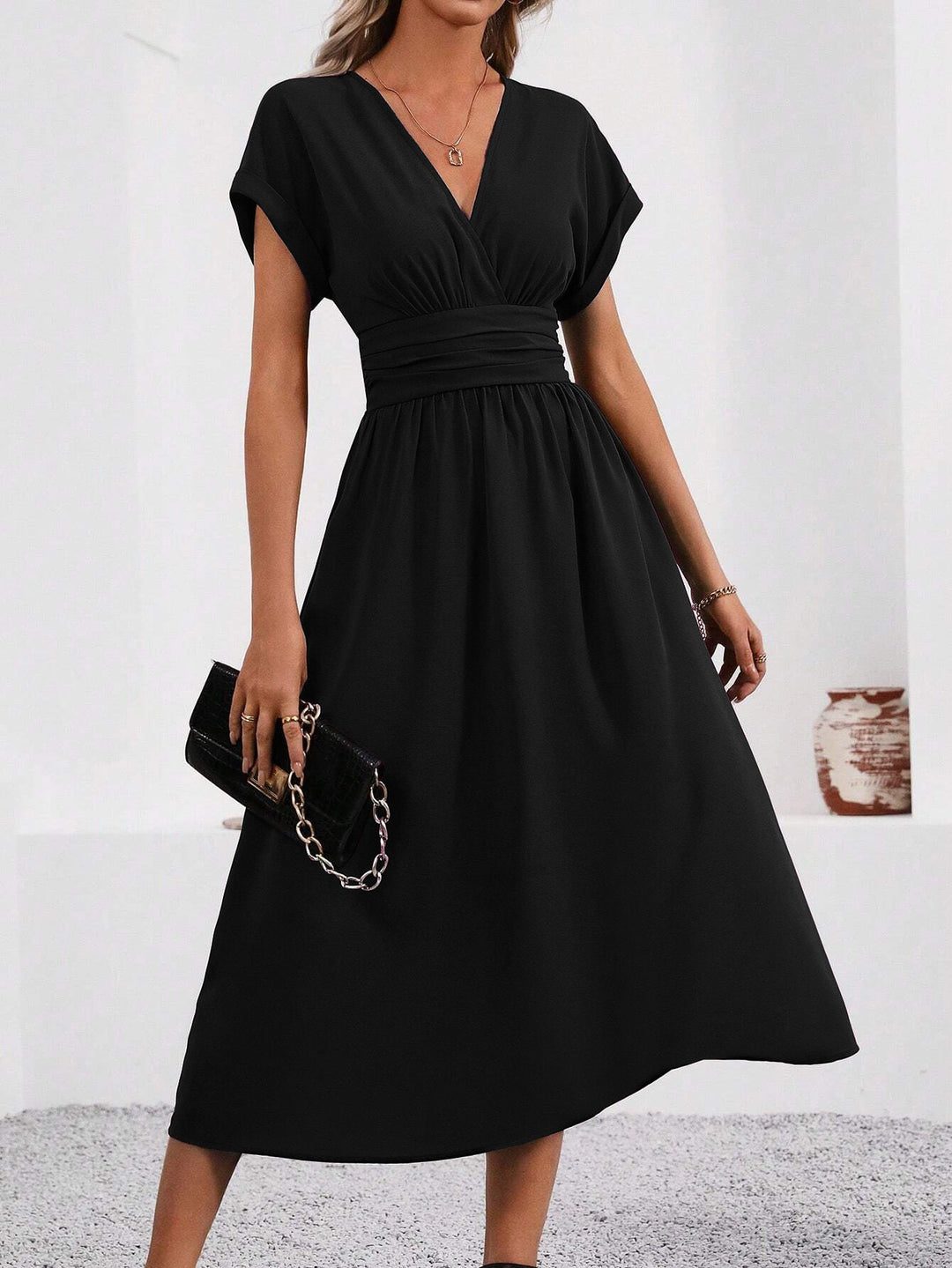 Elegante Wickelkleid