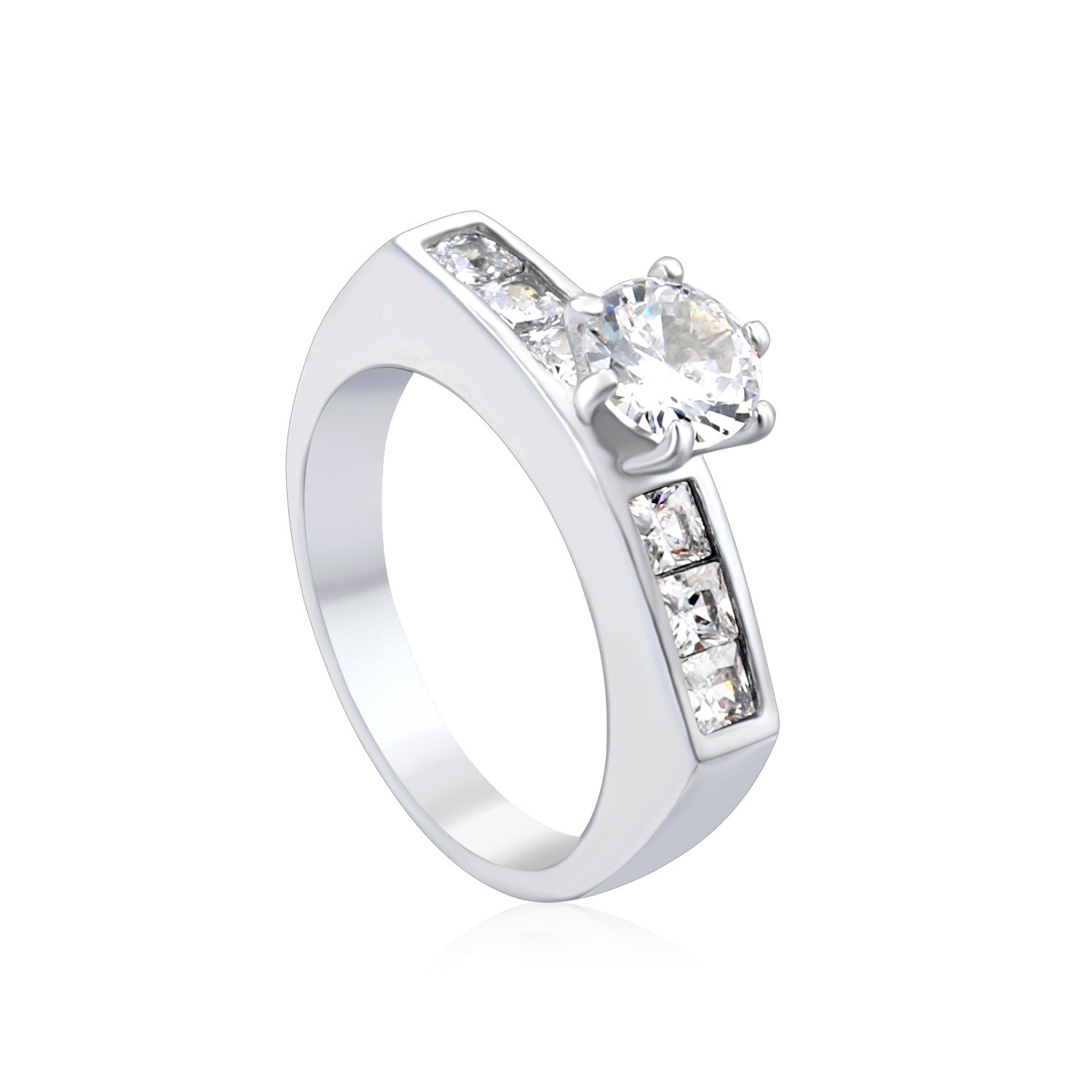 Damen Ring mit kunstvollem Zirkonia-Design Shop Nory