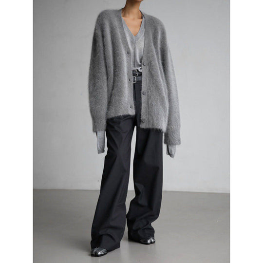 Damen Kuschelige Strickjacke aus Mohair