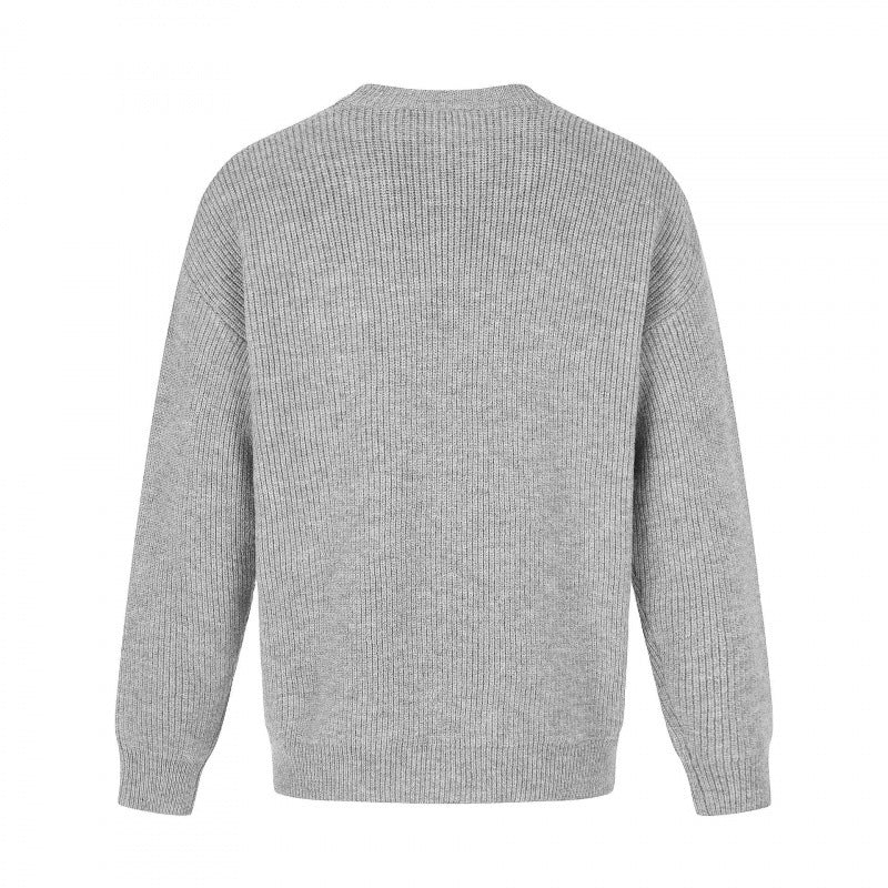 Unisex Weicher Oversize-Ribstrickpullover mit Relaxed-Schnitt und tonaler Struktur Shop Nory