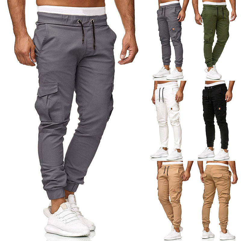 Herren Cargo-Jogginghose mit elastischem Bund und praktischen Taschen