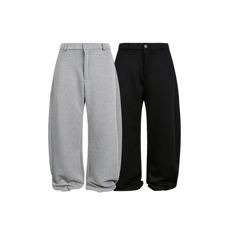 Damen Weite Cropped-Sweathose mit Gürtelschlaufen, Bundfalten und ballonförmigem Saum Shop Nory