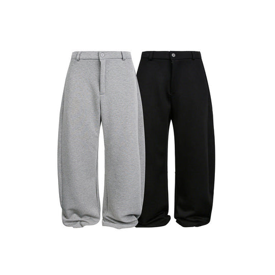 Damen Weite Cropped-Sweathose mit Gürtelschlaufen, Bundfalten und ballonförmigem Saum Shop Nory