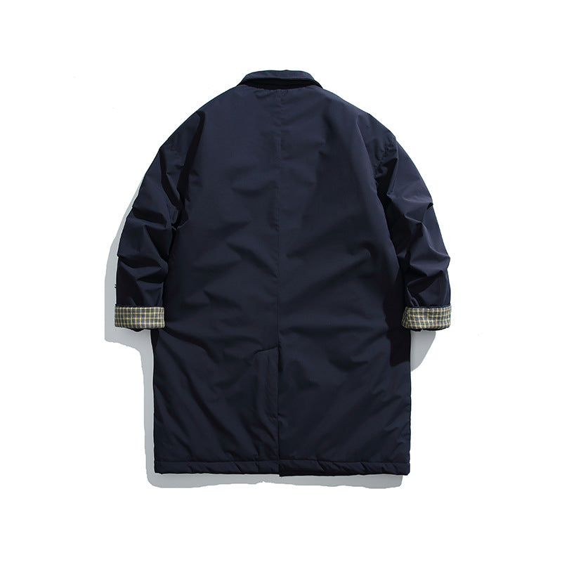 Herren Wattierter Mantel mit Hemdkragen und Thermofutter Shop Nory