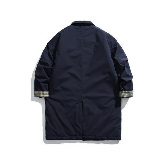Herren Wattierter Mantel mit Hemdkragen und Thermofutter Shop Nory