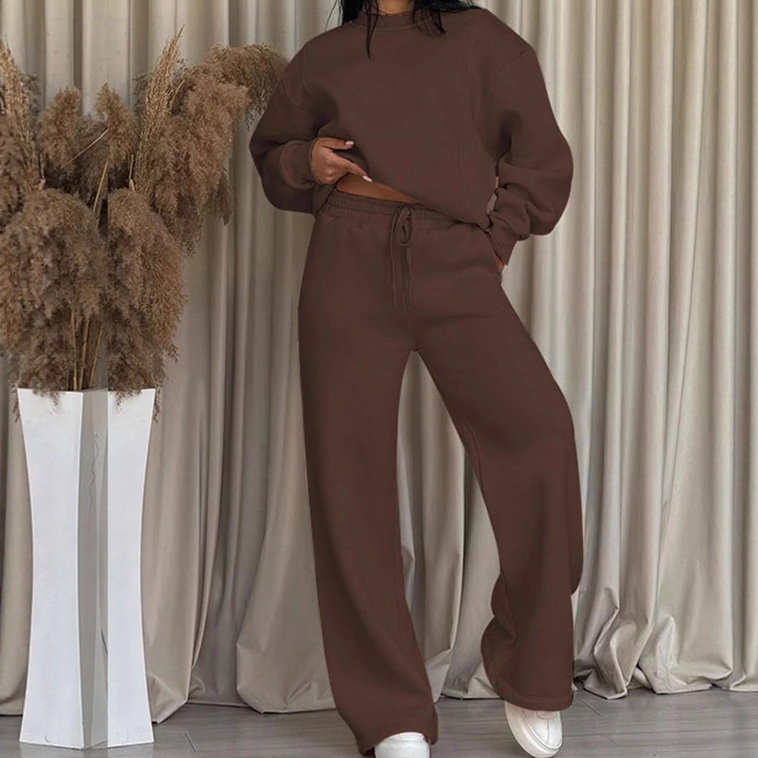 Damen nan lässiges Oversize Sweatshirt und weite Jogginghose Set Shop Nory