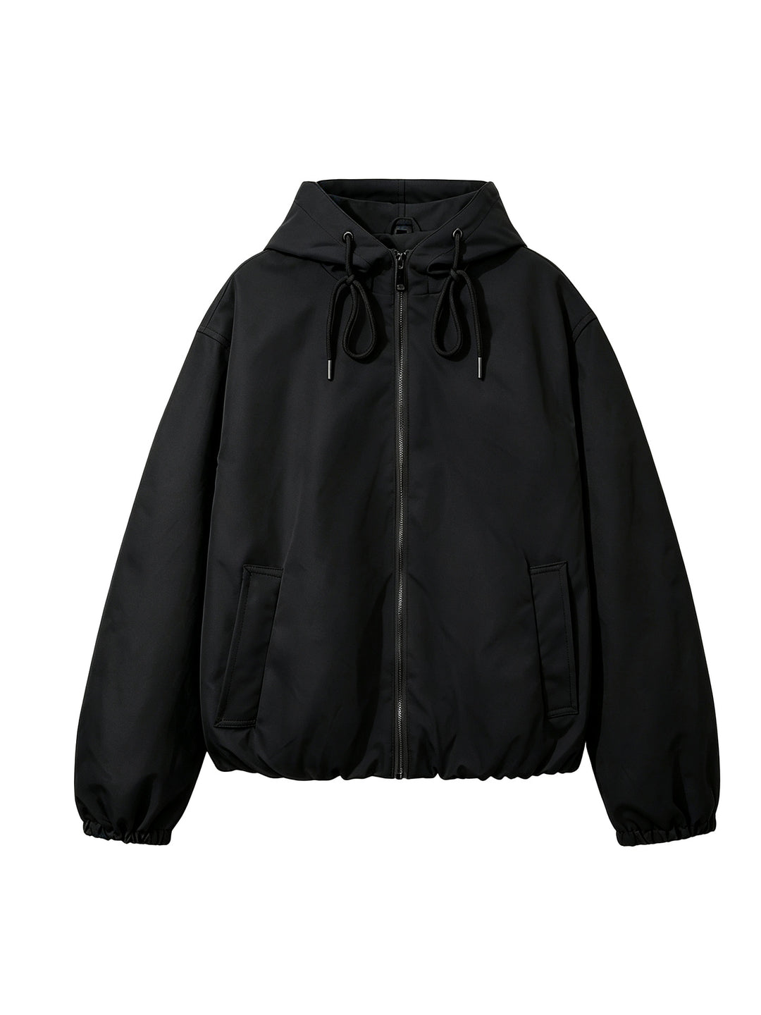 Damen Kapuzen-Bomberjacke mit gerafftem Saum und Eingrifftaschen Shop Nory