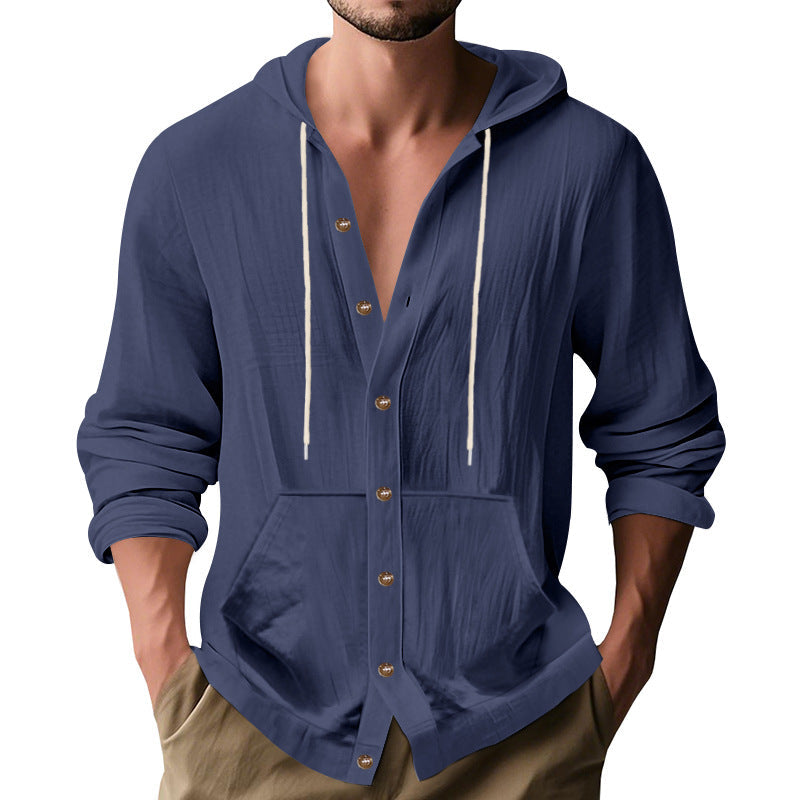 Herren lässige Sommerjacke mit Kapuze