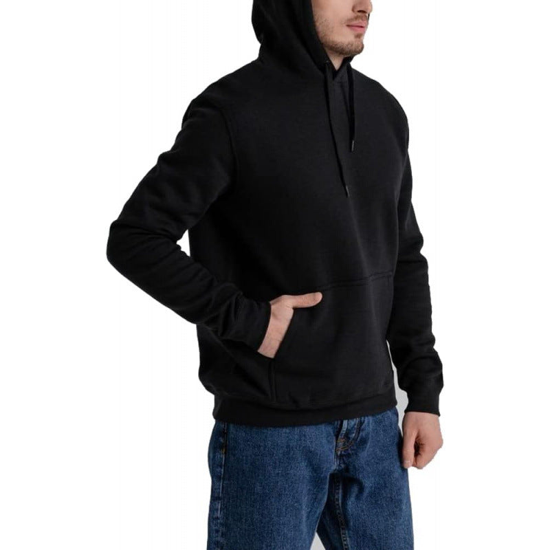 Herren nan lässiger Kapuzenpullover mit Kängurutasche, Tunnelzug und gerippten Bündchen Shop Nory
