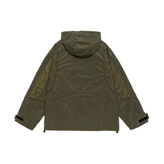 Unisex Oversize Utility-Parka mit Kapuze, Mesh‑Einsätzen und verdeckter Frontblende Shop Nory