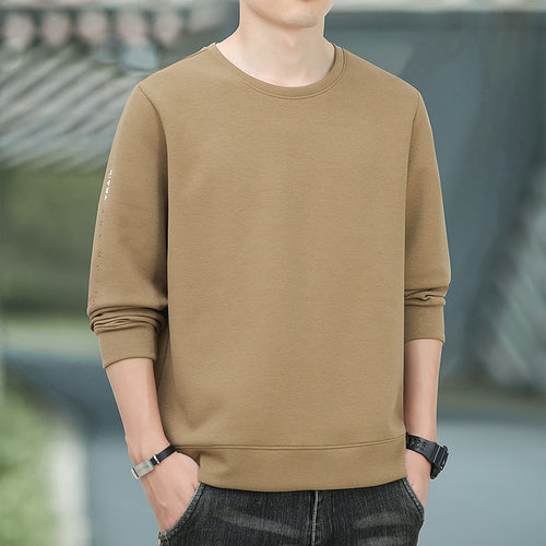 Herren Rundhals-Sweatshirt mit angerauter Innenseite und schmalem Saum Shop Nory