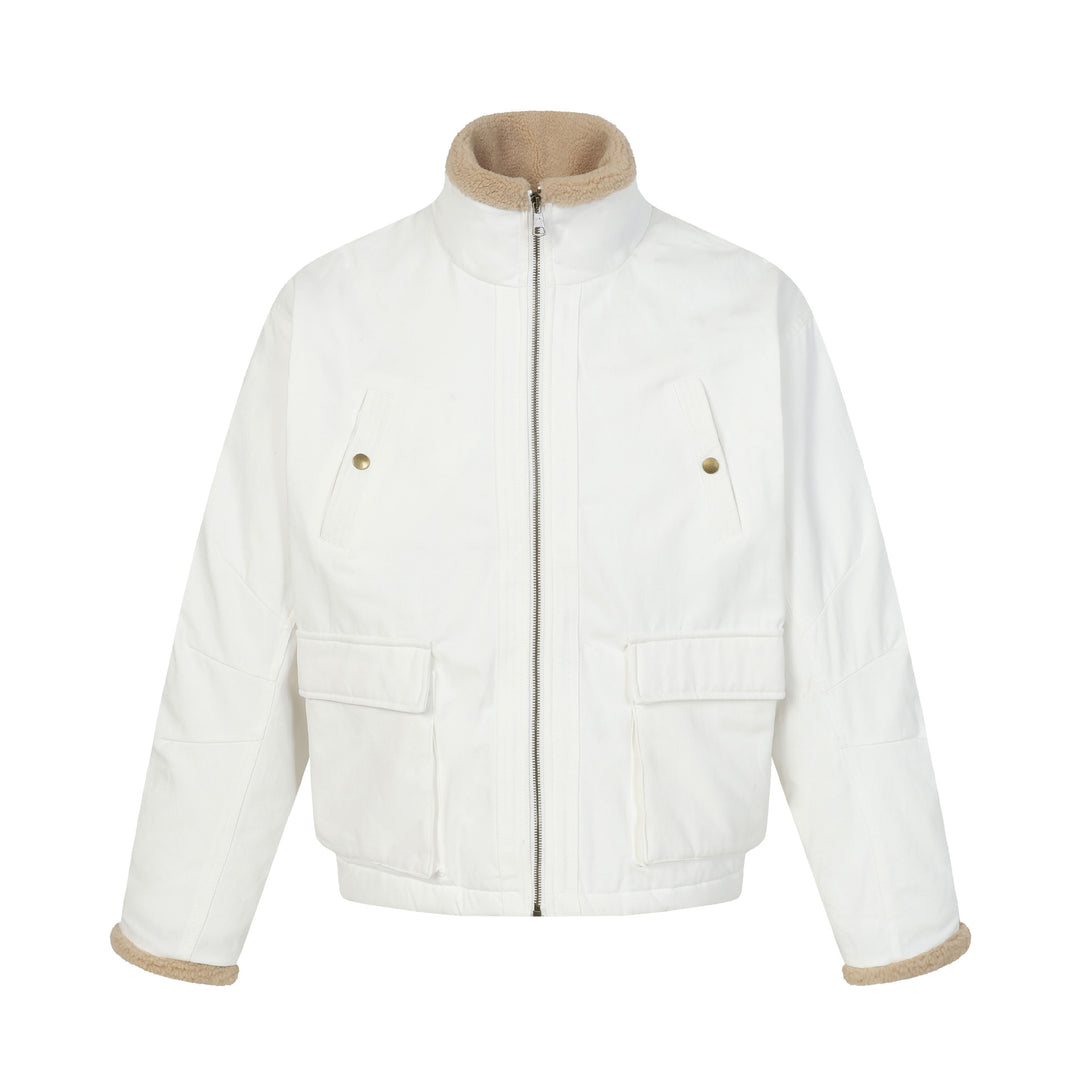 Herren Kurzblouson im Field‑Style mit Teddyfutterkragen und Cargo‑Taschen Shop Nory