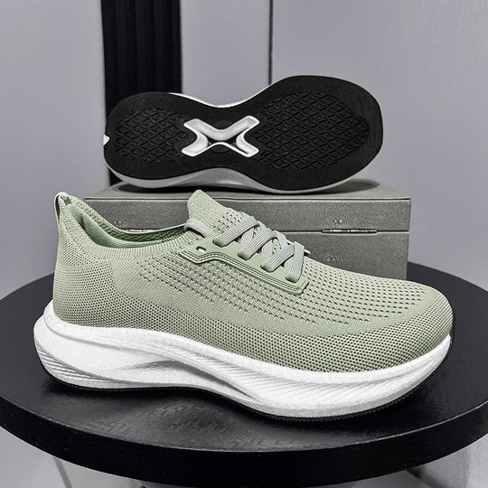 Herren nan atmungsaktive gestrickte Laufschuhe mit dämpfender Leichtschaumsohle