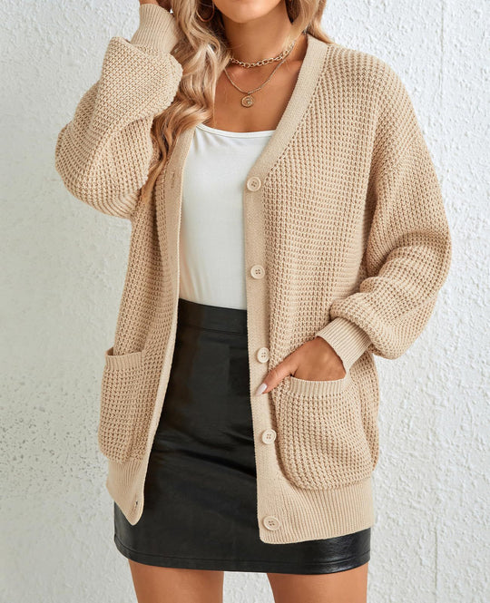 Damen Grobstrick Cardigan