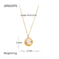 Damen Halskette mit elegantem Mond- und Sonnenanhänger aus hypoallergenem Edelstahl Shop Nory