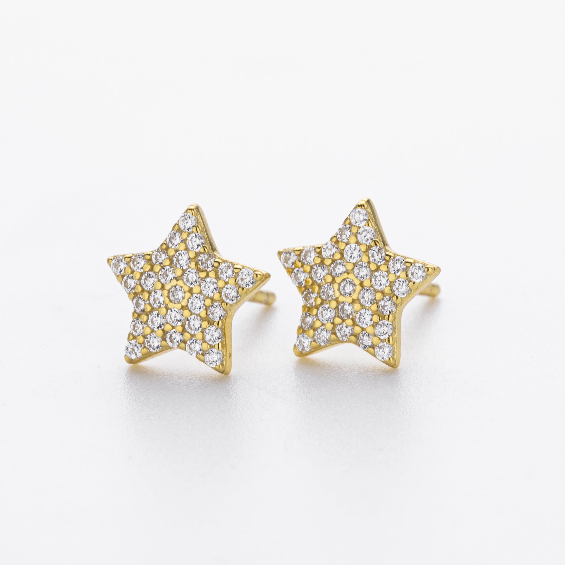 Damen Ohrstecker mit funkelndem Sternendesign aus 925 Sterling Silber Shop Nory