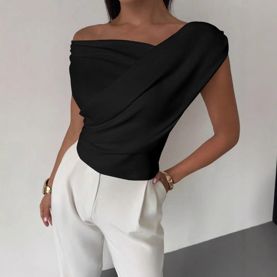 Damen Wickeloberteil mit weichem Stoff und elegantem Design