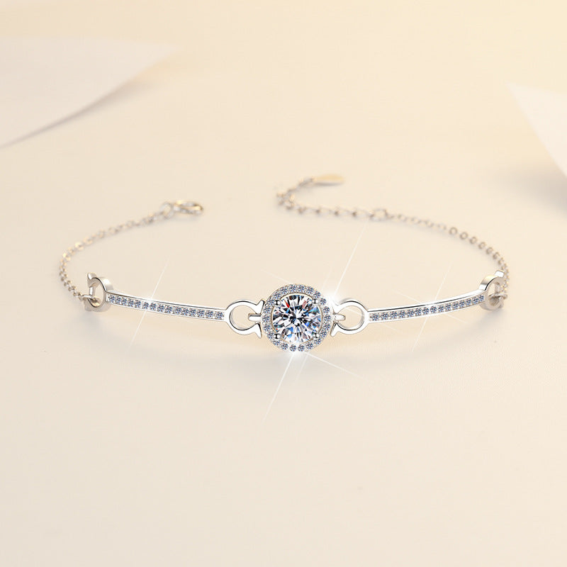Damenarmband mit funkelndem Kristall und eleganter Zirkonia-Einfassung Shop Nory