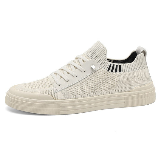 Herren Low-Top Strick-City-Sneaker mit elastischem Schaft, seitlichem Reißverschluss und stoßdämpfender Gummisohle Shop Nory