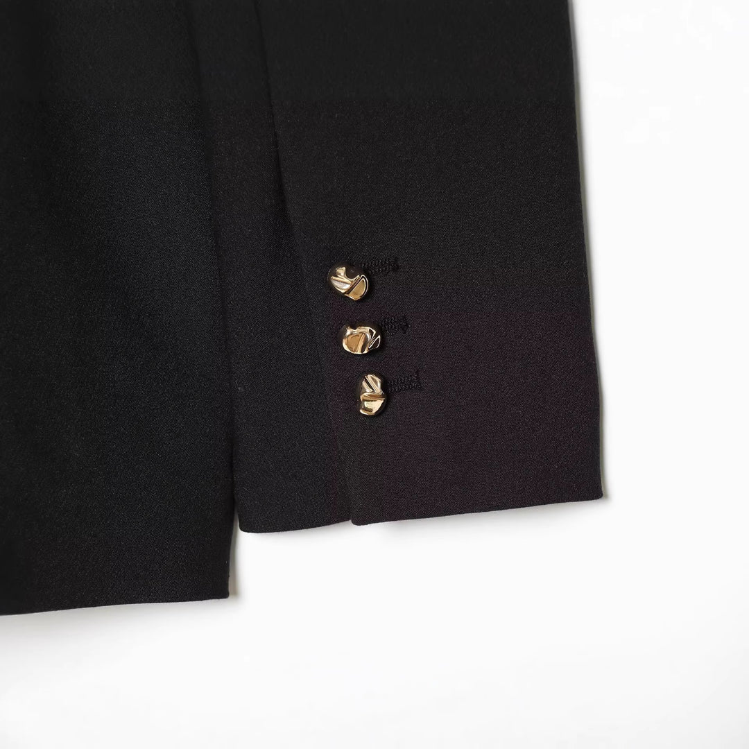 Damen Taillierter Blazer mit breitem Gürtel und goldener Ovalschließe Shop Nory