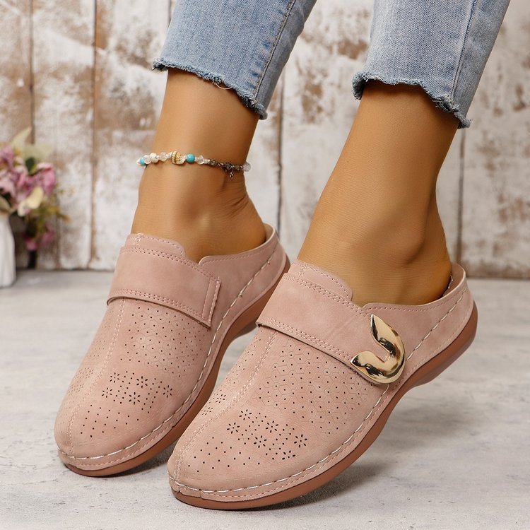 Damen Perforierte Komfort-Clogs mit Orthopädischer Einlegesohle Shop Nory