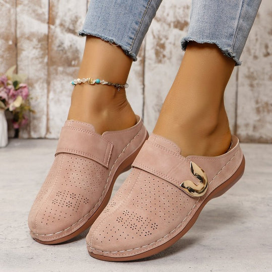 Damen Perforierte Komfort-Clogs mit Orthopädischer Einlegesohle Shop Nory