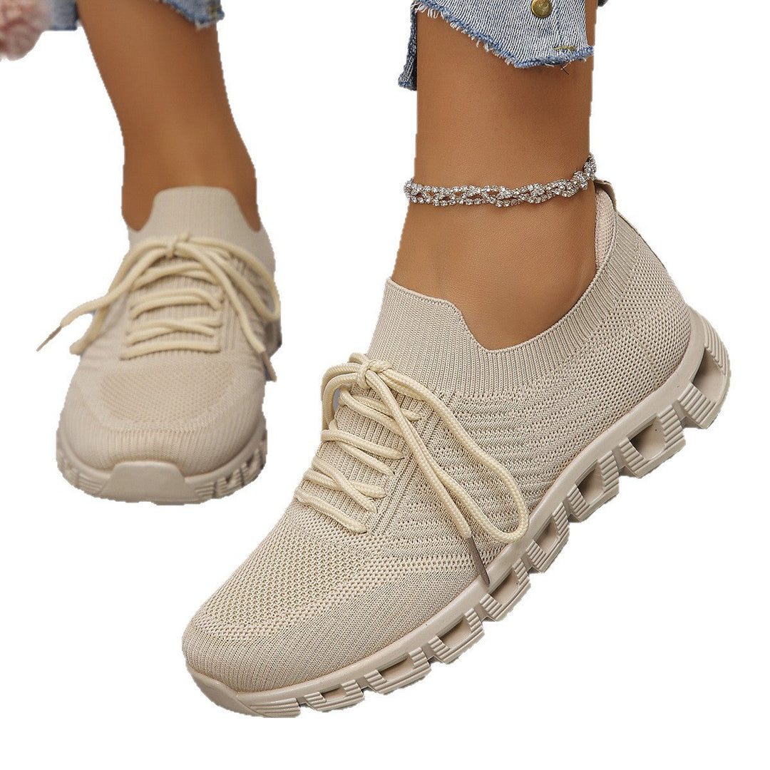 Damen Ultraleichte Sport-Sneaker mit atmungsaktiver Strickoberfläche