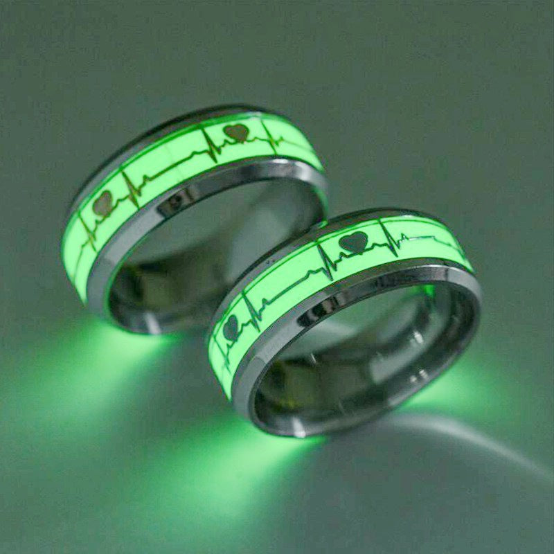 Herren Ring mit stilvollem Herzschlag-Design Shop Nory