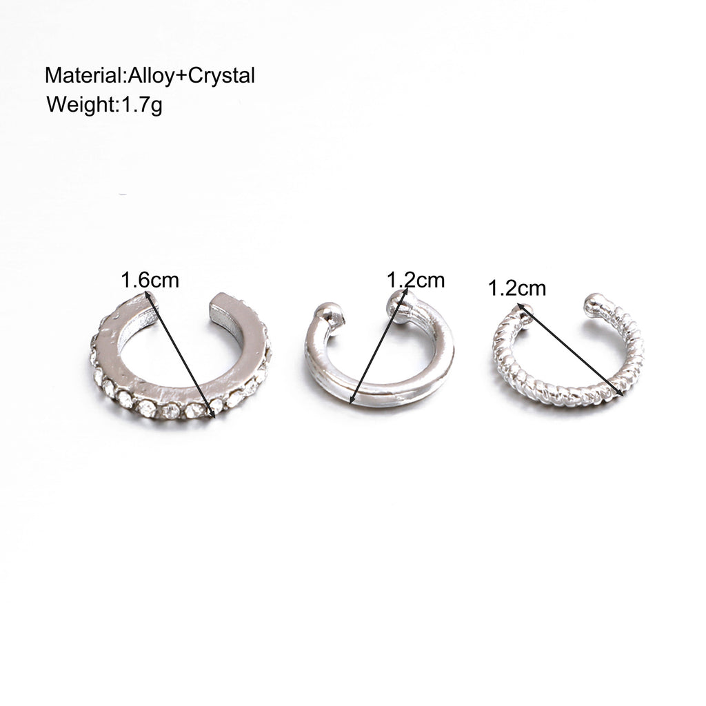Damen Ohrcuff Set mit funkelnden Kristallen und elegantem Design Shop Nory