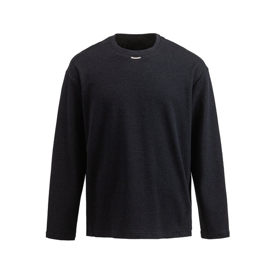 Damen Feinstrick‑Sweatshirt mit Strukturstrick, Rundhalsausschnitt und weiter Passform Shop Nory