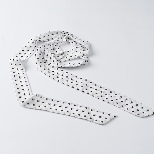 Damen Wickelbluse mit Bindeschal, V-Ausschnitt und Polka-Dot-Optik Shop Nory