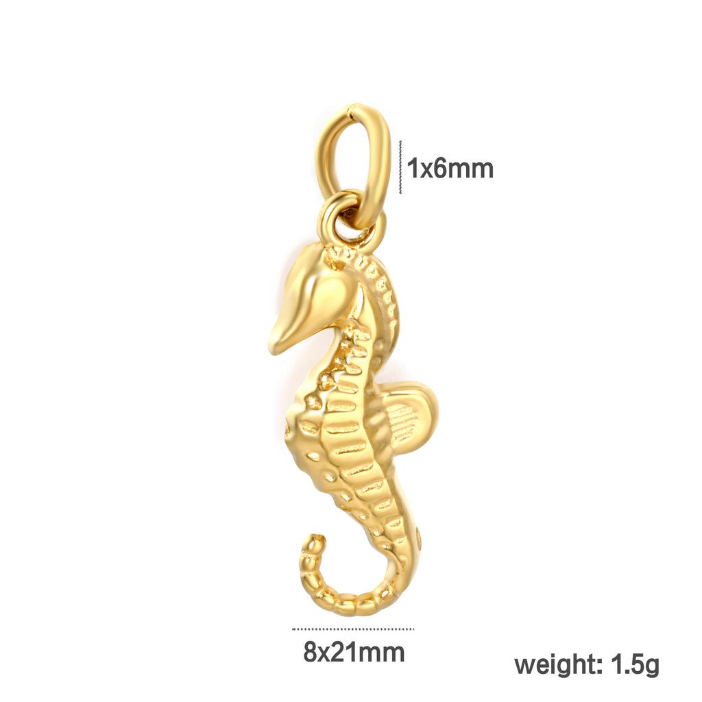 Damen hochwertiger Muschelanhänger aus goldplattiertem Edelstahl Shop Nory