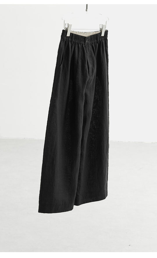 Damen Weit geschnittene Leinenhose Shop Nory