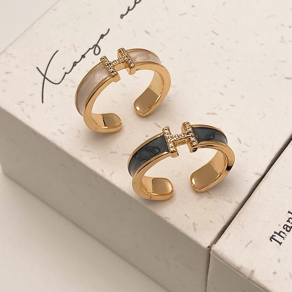 Damen Offener Ring mit exklusivem Design und funkelnden Akzenten Shop Nory