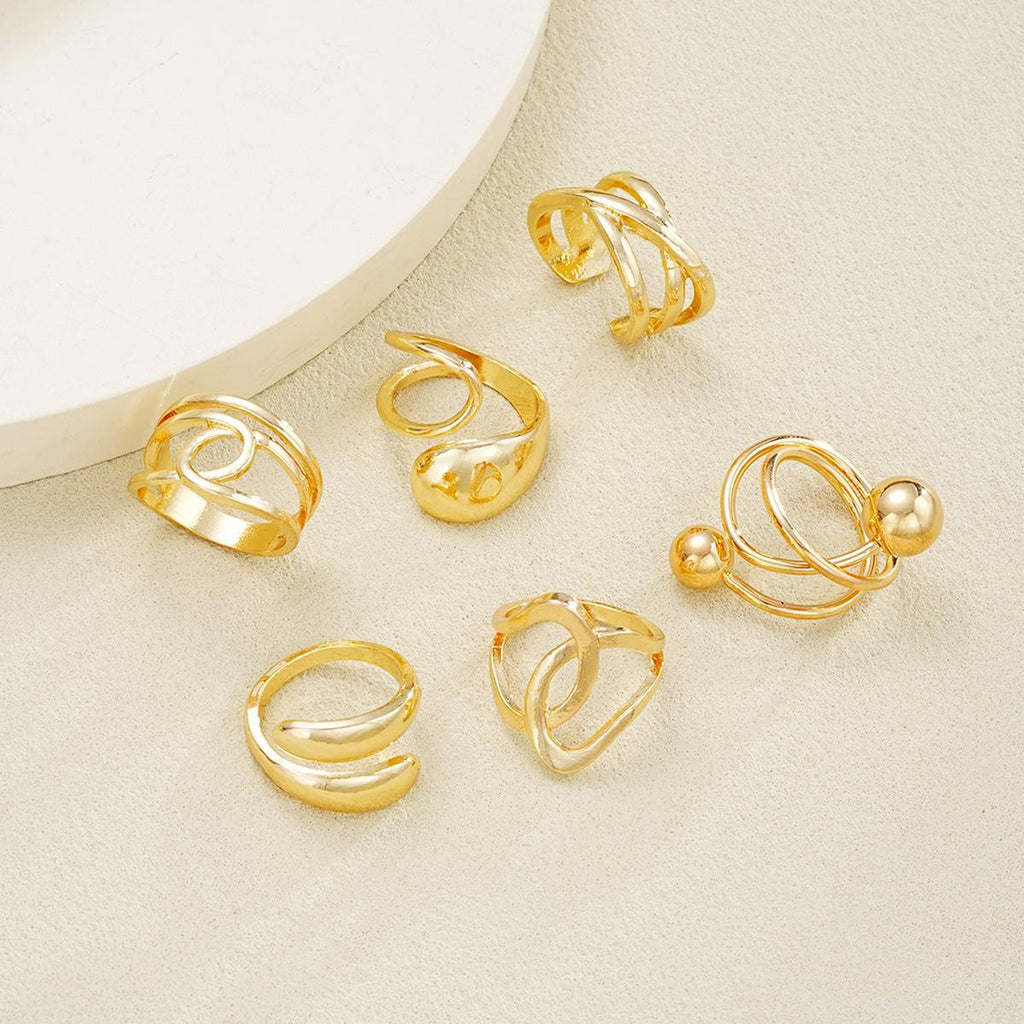 Damen Schmuckring-Set mit kunstvollen und filigranen Designs Shop Nory