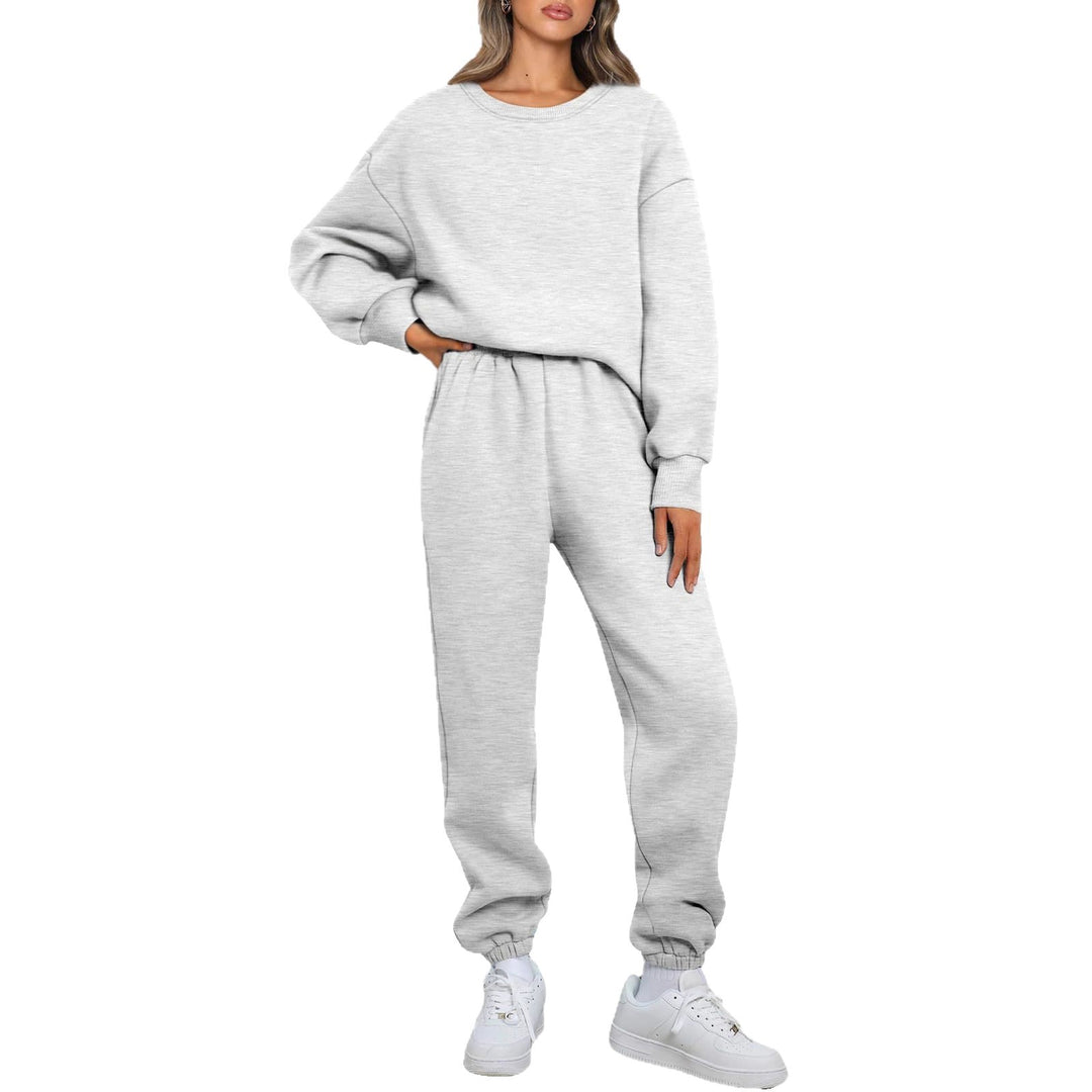 Damen nan gemütliches zweiteiliges Lounge-Set aus French-Terry mit Oversize-Sweatshirt und taillierter Jogginghose Shop Nory