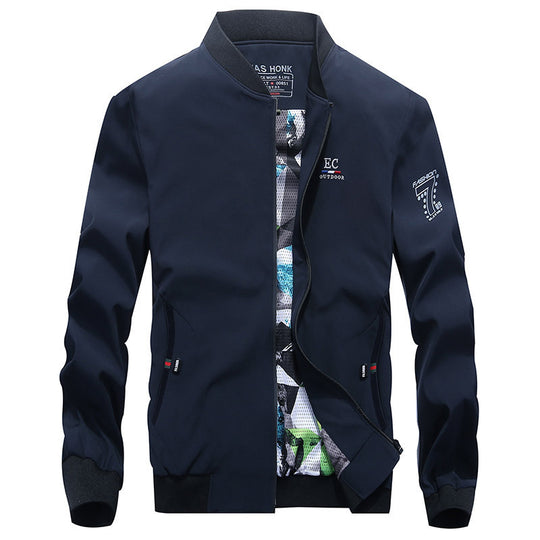 Herren leichter Softshell-Bomber mit gemustertem Mesh-Futter und windabweisendem Außenmaterial Shop Nory