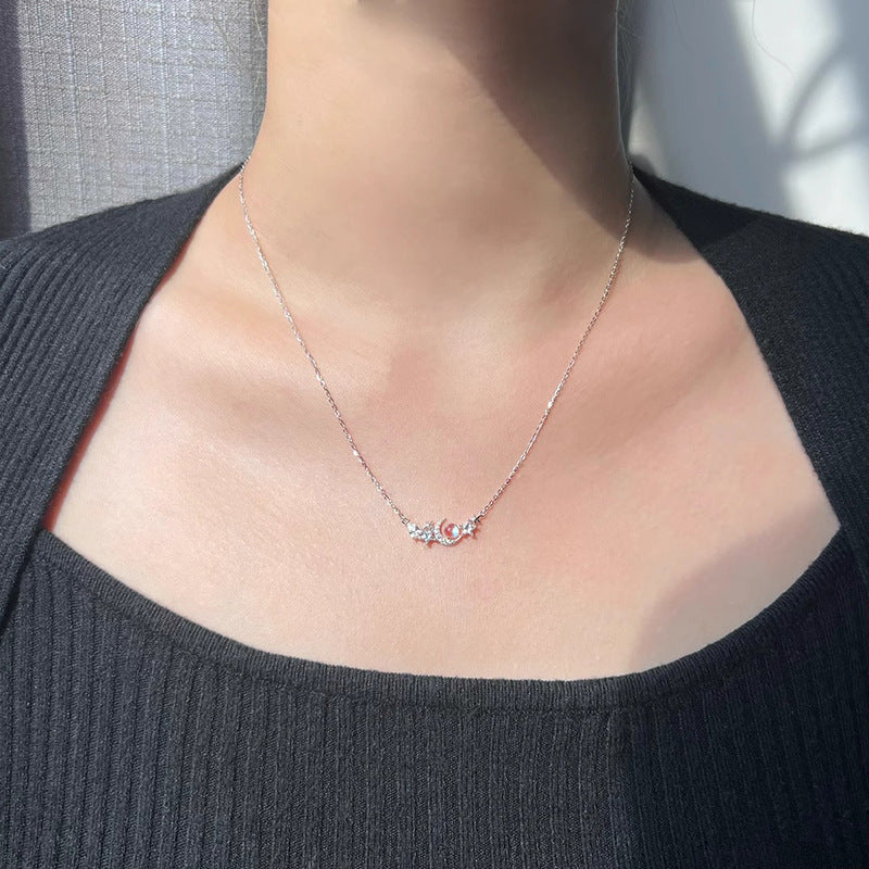 Damen filigrane Halskette mit funkelndem Anhänger Shop Nory
