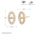 Damen Ohrstecker aus hochwertigem 925 Sterling Silber mit funkelnden Zirkonia Shop Nory