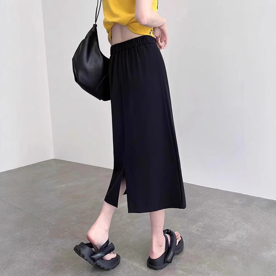 Damen Elegante und fließende Maxirock Shop Nory